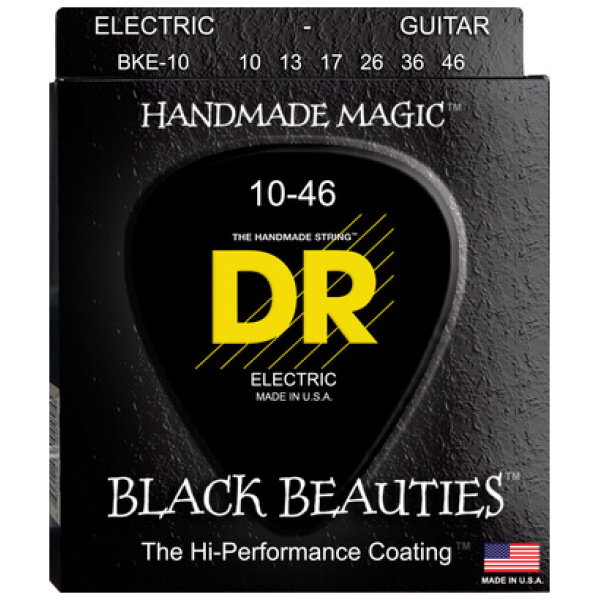 DR Strings Black Beauties BKE-10