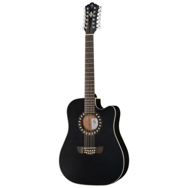 Harley Benton Custom Line CLD-10SCE-12BKS