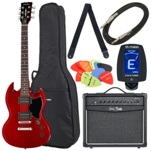 Harley Benton DC-200 CH Student Serie Bundle
