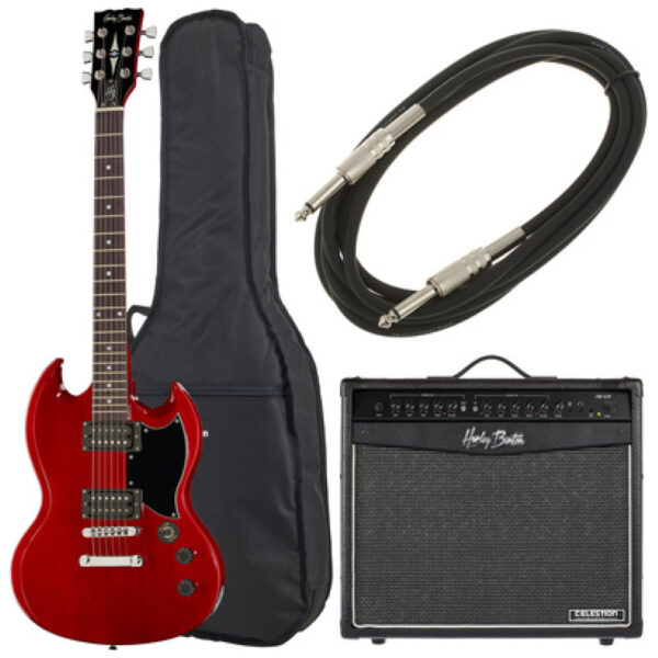 Harley Benton DC-200 CH Student Serie Bundle
