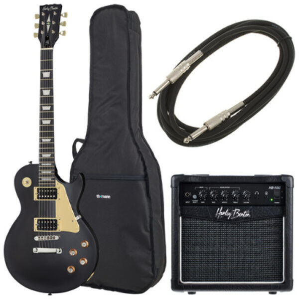 Harley Benton SC-400 SBK Vintage Seri Bundle