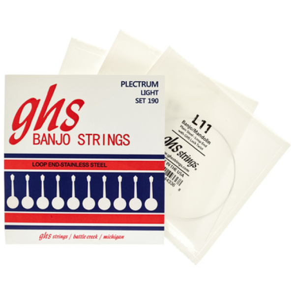 GHS Banjo Steel 4 String Set