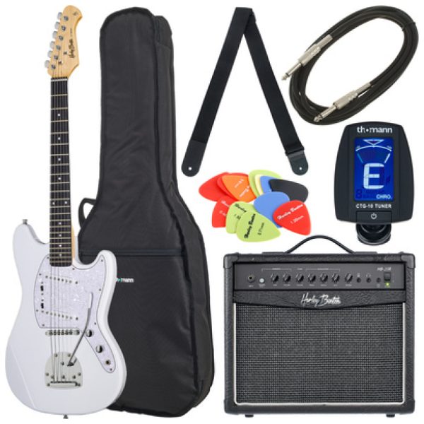 Harley Benton MS-60 Vintage White Bundle 1