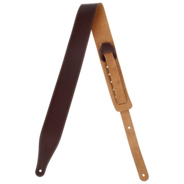 Levys CL Leather Strap 2,5" DBR