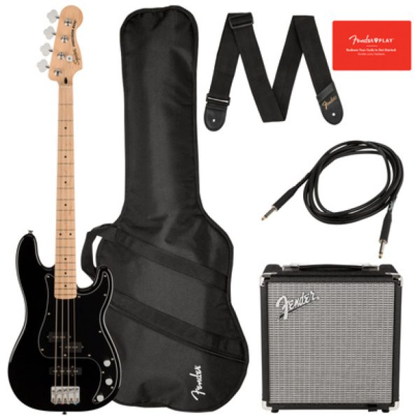 Squier Aff. P Bass MN PJ PACK BK Squier Aff. P Bass MN PJ PACK BK