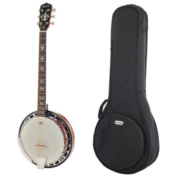 Harley Benton BJ-65Pro 6 String Banjo w/Bag