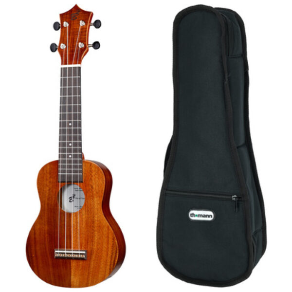 Harley Benton Hawaii Koa Soprano Uku w/Bag