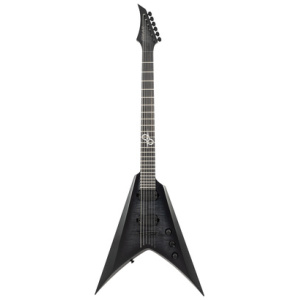 Solar Guitars V2.6FBB Baritone Flame Black