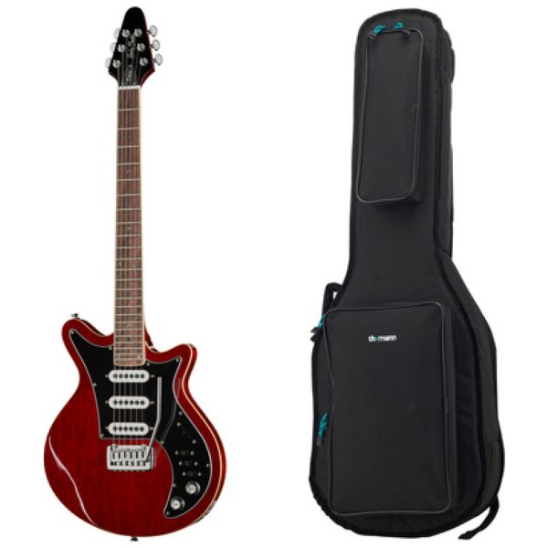 Harley Benton BM-75 Trans Red Deluxe w/Bag