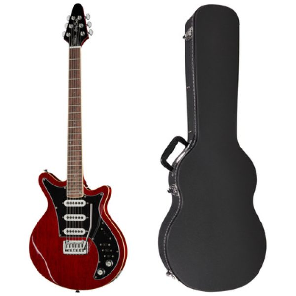 Harley Benton BM-75 Trans Red Deluxe w/Case