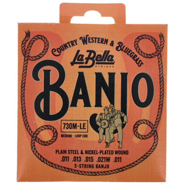 La Bella 5-String Banjo Medium