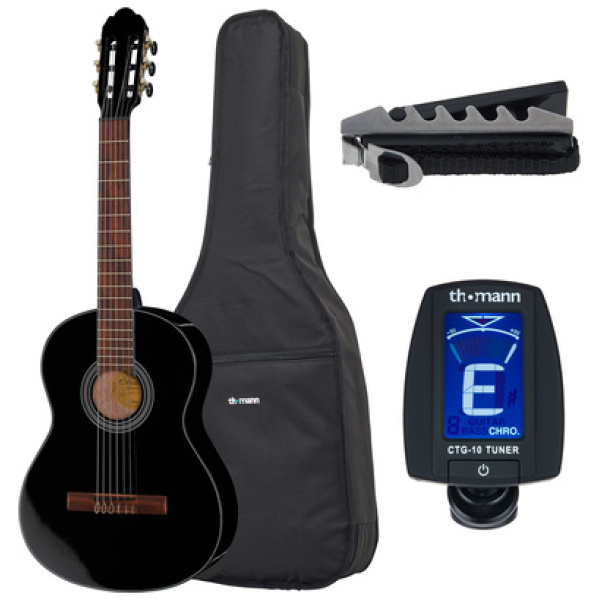 Gewa Student Black 3/4 Bundle