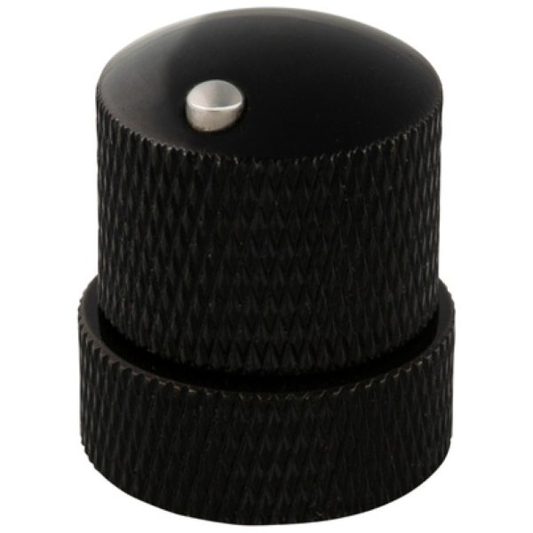 Warwick Stacked Dome Knob CI Black