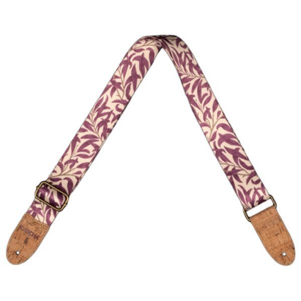 Cascha Ukulele Strap Mauve Leaves Veg Cascha Ukulele Strap Mauve Leaves Veg