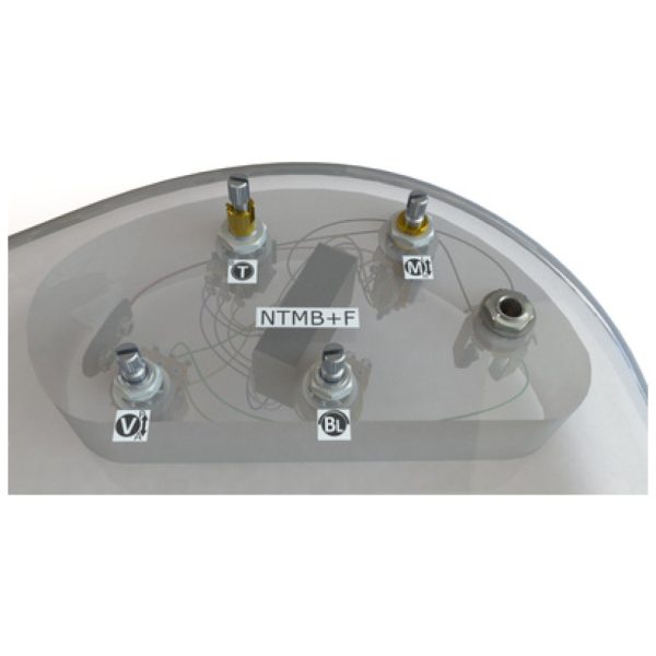 Bartolini NTMB+F 3-Band Bass Preamp 4