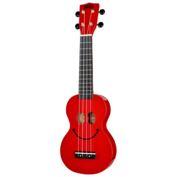 Mahalo Smiley Ukulele Red