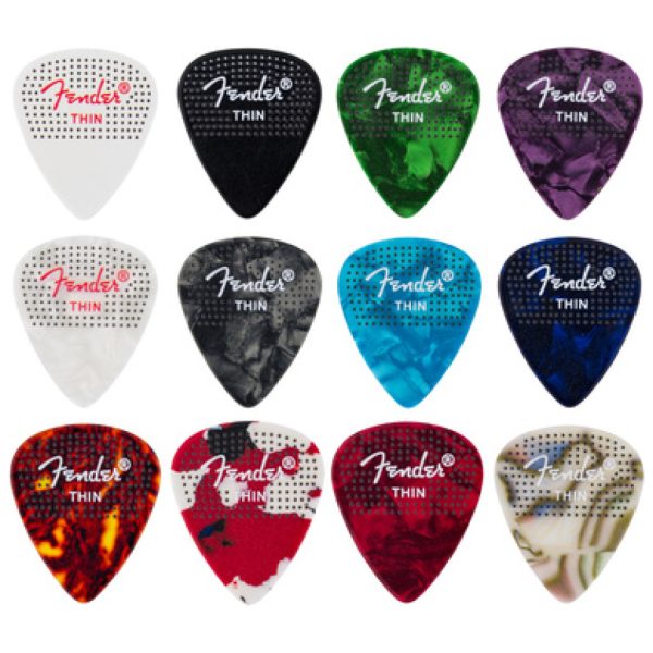 Fender 351 Dotted Celluloid 12Pk Thin