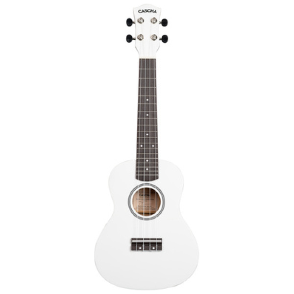 Cascha Concert Uke Linden Set WHT