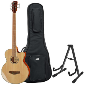 Harley Benton B-35NT Acoustic Bass Bundle